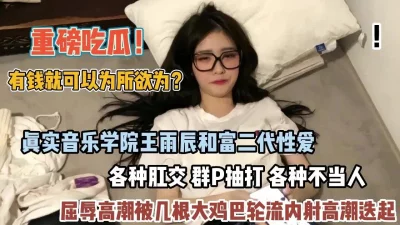 音乐学院王雨辰被富二代各种肛交抽打完全不当（完整版看简阶）